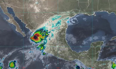 Orlene ingresó a tierra como huracán categoría 1 en Sinaloa