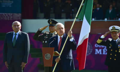 Mexicanos se reconocen en Bandera Nacional aun en las diferencias: AMLO