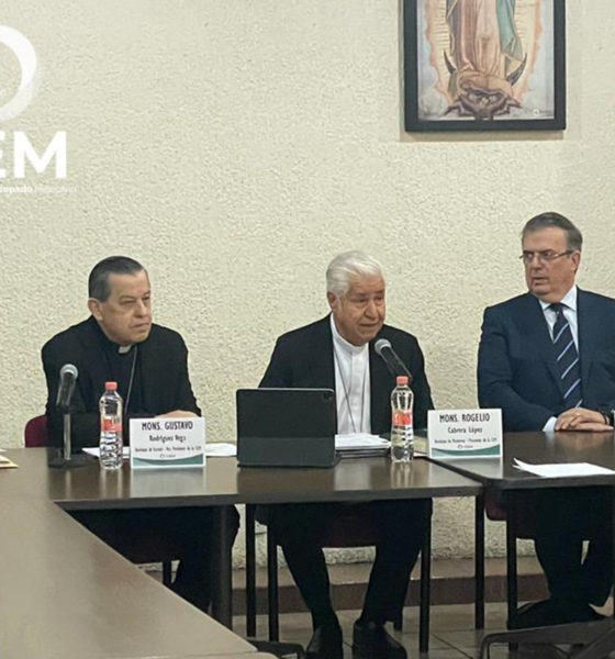 Canciller Ebrard se reúne con obispos de México