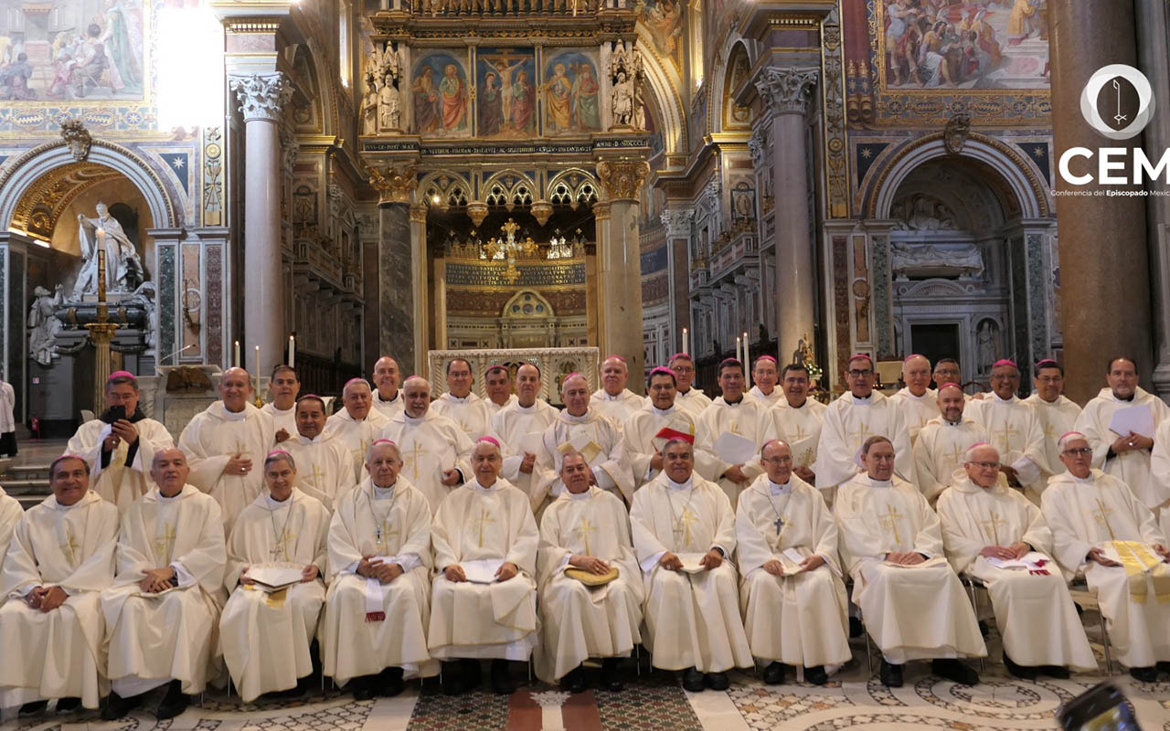 Obispos mexicanos celebran Eucarística en la Basílica de San Juan de Letrán en Roma