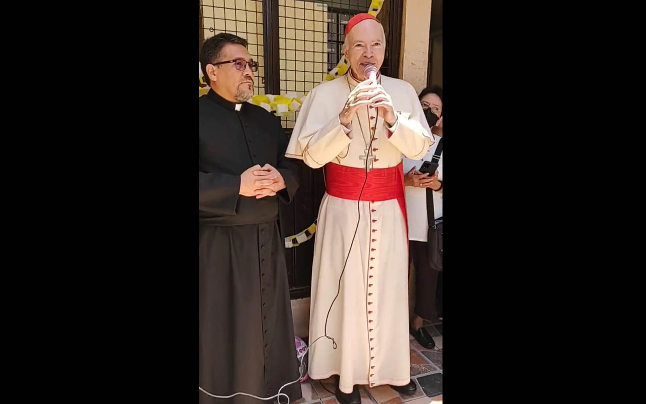 Cardenal Aguiar Retes destaca importancia de trabajar en la reconstrucción del tejido social