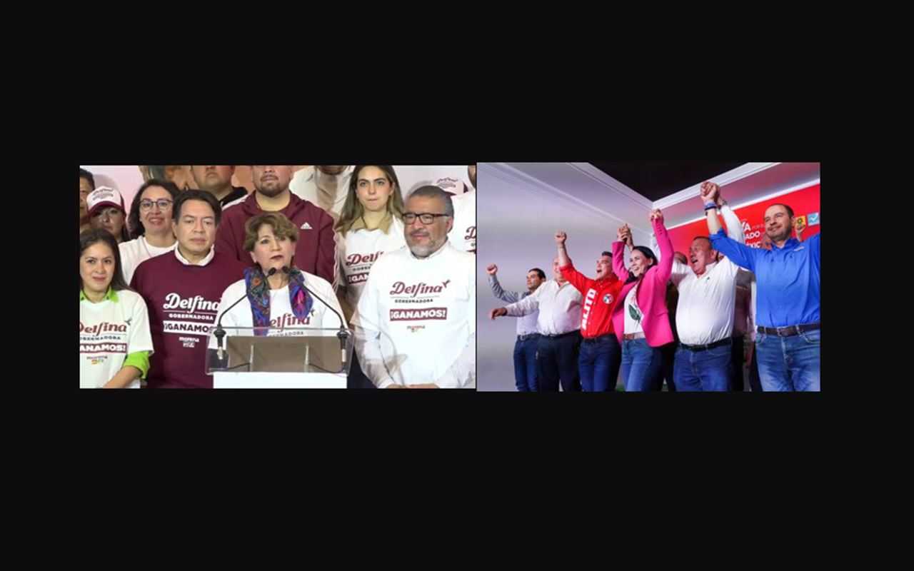 “Gané”; Delfina Gómez y Alejandra del Moral anuncian triunfo electoral