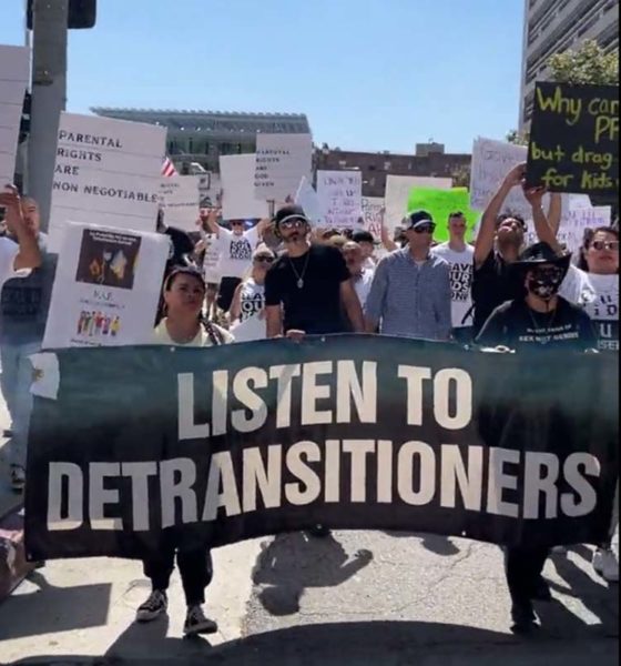 Padres protestan en Los Ángeles en rechazo al adoctrinamiento en las escuelas
