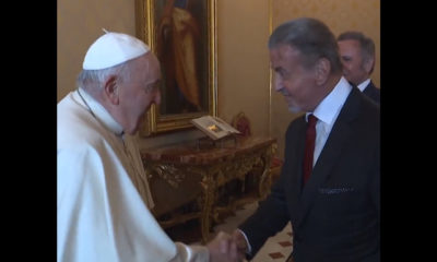 Papa Francisco recibe en el Vaticano a Sylvester Stallone y su familia