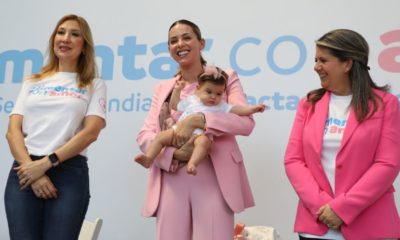 Mariana Rodríguez promueve la lactancia materna