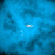 Detectan materia ordinaria “perdida” en los halos de tres galaxias