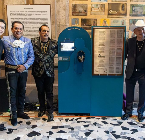 Para celebrar el 80 aniversario del Museo de la Basílica de Guadalupe, el compositor Gilberto Ruiz creó el Himno "Un Mundo Celestial".