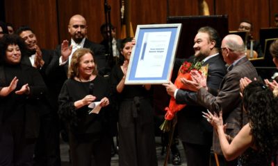 Ramón Vargas es homenajeado por el Estudio de Ópera de Bellas Artes