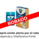 Peligro para la Salud: Roban Lotes de Vaporub y VitaPyrena Forte