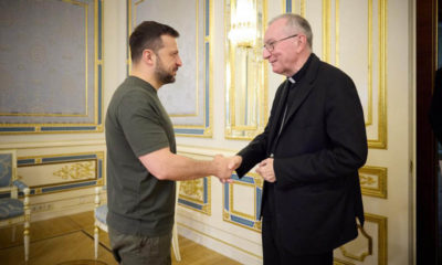 Cardenal Parolin se reúne con Zelenskyy; Reitera compromiso del papa con la Paz en Ucrania