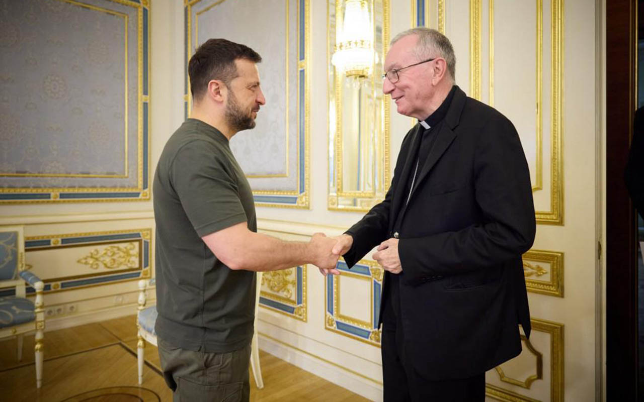 Cardenal Parolin se reúne con Zelenskyy; Reitera compromiso del papa con la Paz en Ucrania