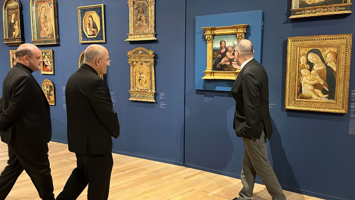 Esta tarde visitó el Museo Soumaya, ubicado en Plaza Carso.