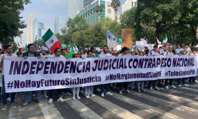 “Nadie me contó ni me manipuló”, estudiantes marchan en contra de Reforma Judicial