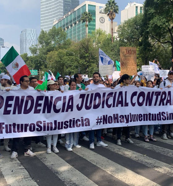 “Nadie me contó ni me manipuló”, estudiantes marchan en contra de Reforma Judicial