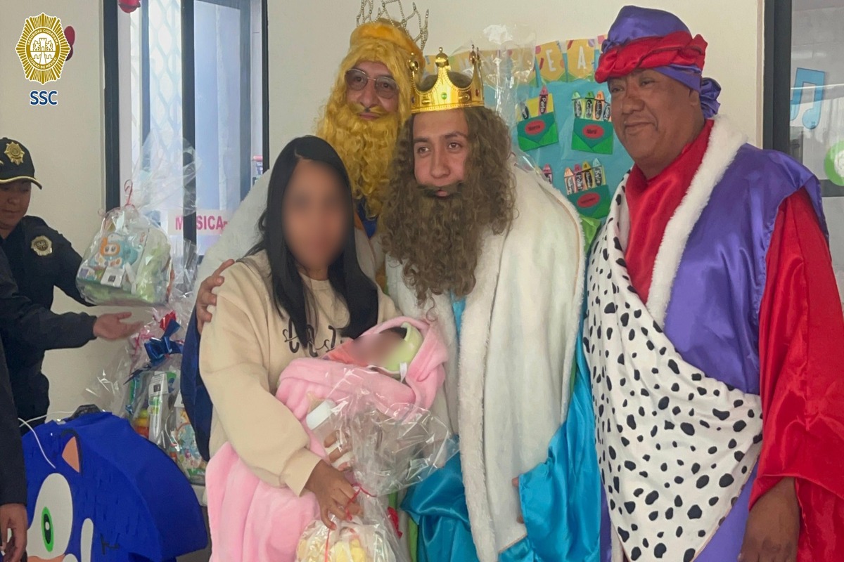 Día de Reyes une familias: Melchor, Gaspar y Baltazar visitaron a hijos de policías y reclusos