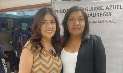 América Rangel, diputada local por el PAN y Susana Miguel López, directora jurídica de la Fundación Aguirre, Azuela, Chávez, Jauregui, Pro Derechos Humanos