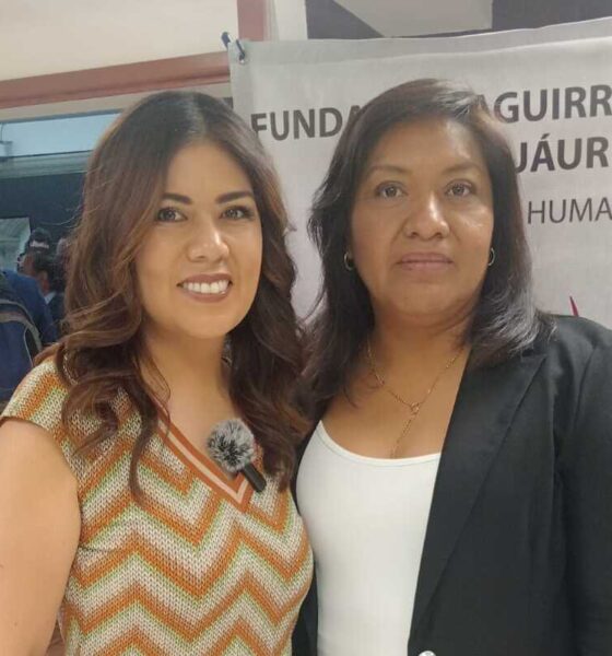 América Rangel, diputada local por el PAN y Susana Miguel López, directora jurídica de la Fundación Aguirre, Azuela, Chávez, Jauregui, Pro Derechos Humanos