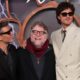 CIUDAD DE MÉXICO, 03NOVIEMBRE2025.- El director Guillermo del Toro acompañado de los actores Óscar Isaac y Jacob Elordi durante la Alfombra roja de la película Frankenstein realizada en el recinto de San Ildefonso. FOTO: GRACIELA LÓPEZ/CUARTOSCURO.COM
