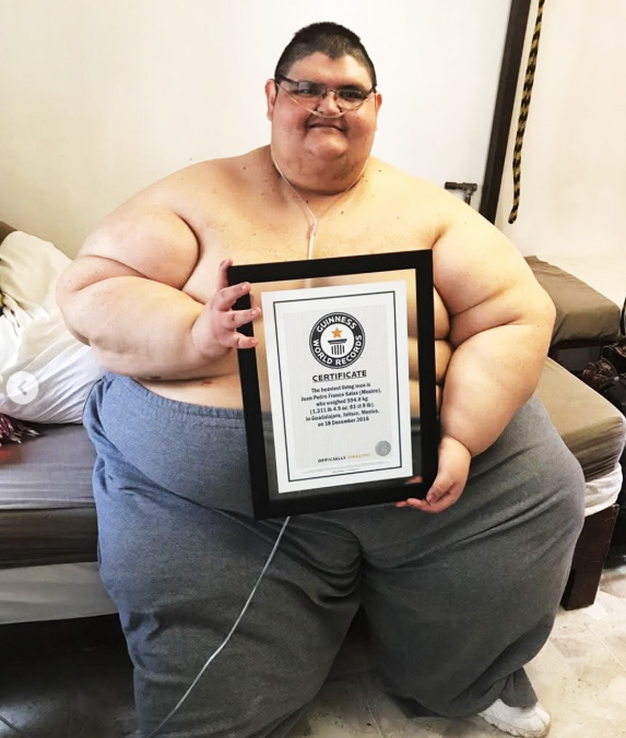 Juan Pedro Franco, conocido internacionalmente por haber sido el hombre más obeso del mundo