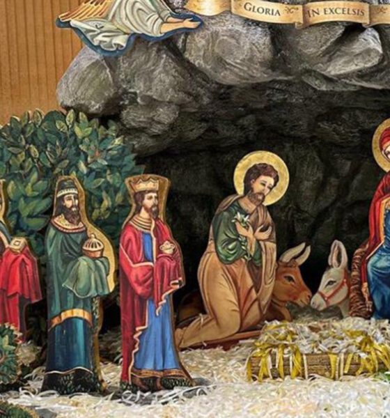Gaudium: pesebre del Vaticano con la Virgen María embarazada y 28 mil cintas en defensa de la vida