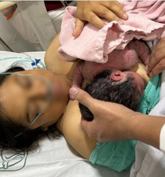 “Regalo de Navidad”; bebé llega al mundo en hospital oncológico