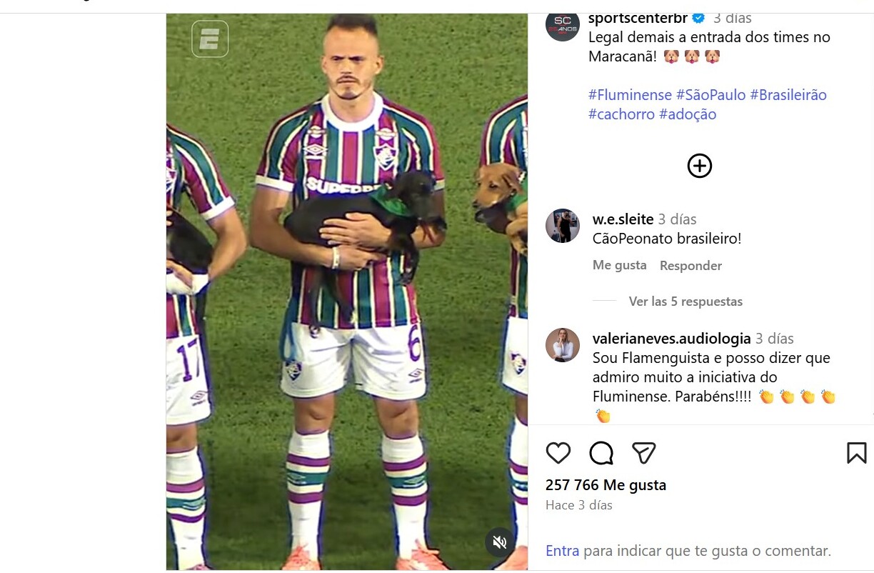 Foto: Captura de pantalla - Cuenta oficial en Instagram Sportscenterbr