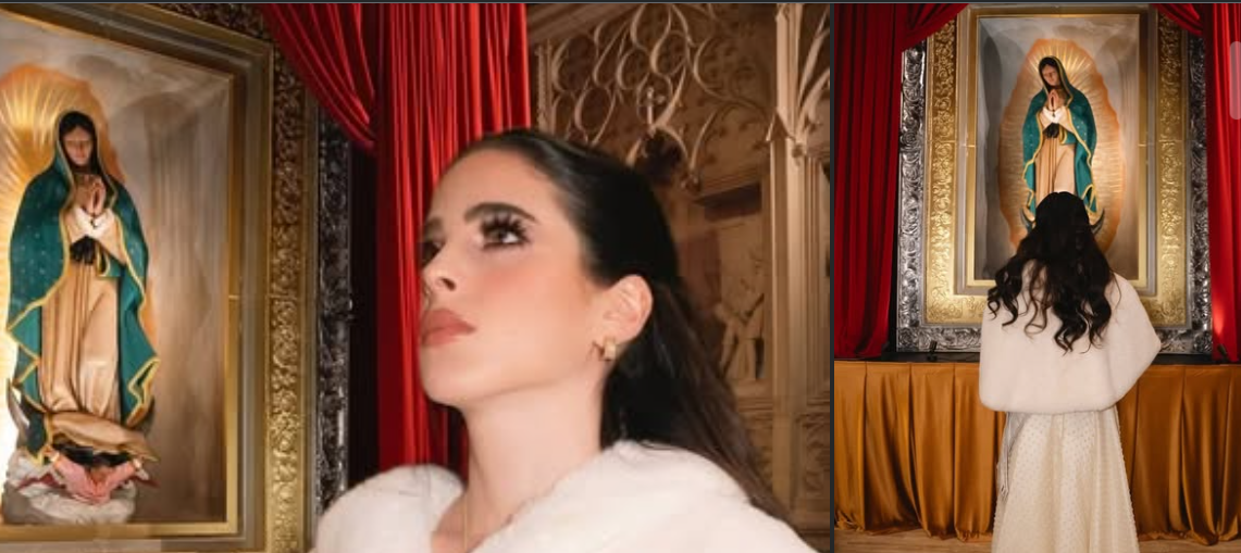 Miss Universo 2025, Fátima Bosch, inició sus actividades en Nueva York acompañando a la Virgen de Guadalupe