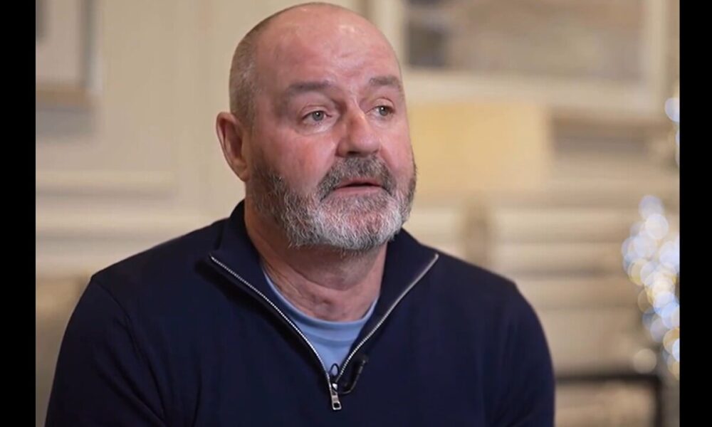 Steve Clarke, director técnico de la Selección de Escocia. Foto: captura de pantalla