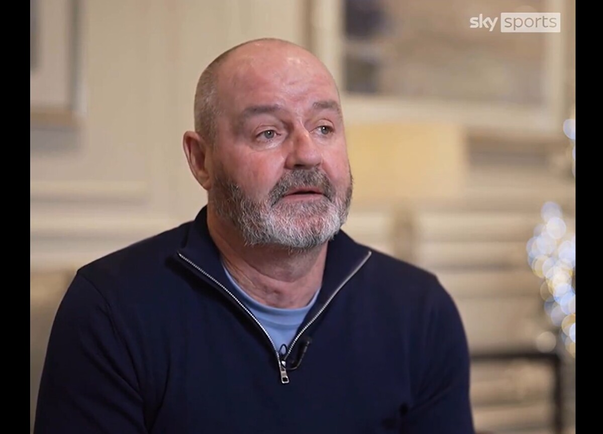 Steve Clarke, director técnico de la Selección de Escocia. Foto: captura de pantalla