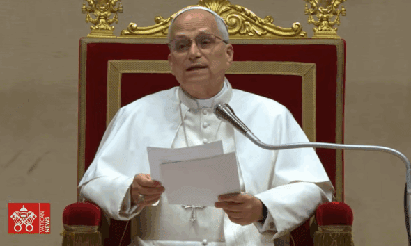 Papa León XIV. Foto: captura de pantalla