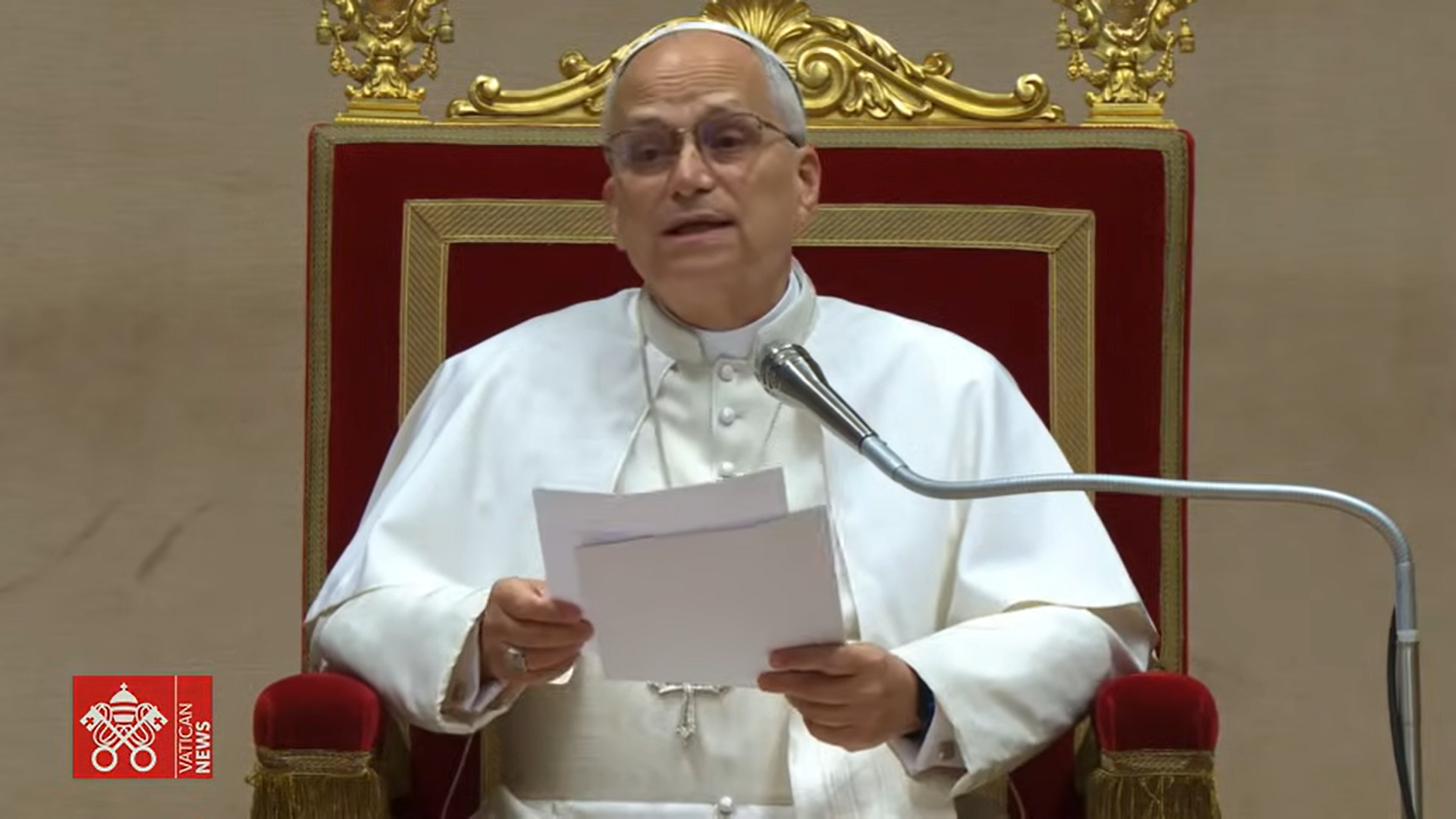 Papa León XIV. Foto: captura de pantalla