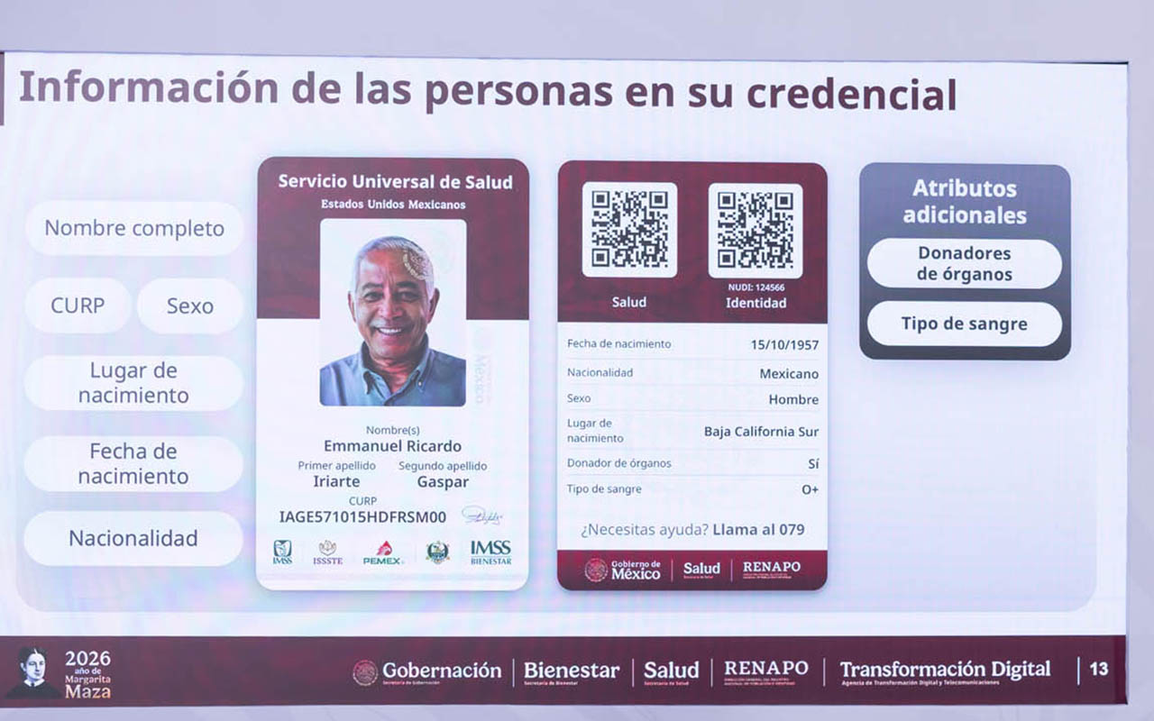 México implementa credencial universal con expediente médico digital