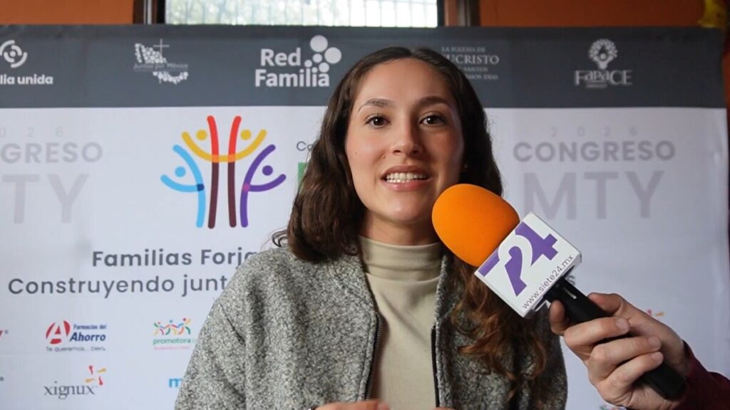 Mara Fernández, vocera juvenil del CIFAM Monterrey 2026 - Foto: captura de pantalla