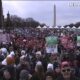 Miles de familias y jóvenes marcharon por la vida en Washington - Foto: captura TV