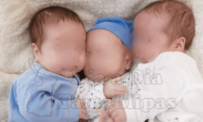 Nacen trillizos en Tamaulipas