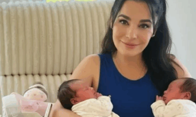 Martha HIgareda con sus gemelas