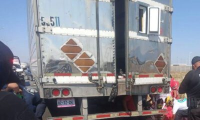 Rescatan a más de 220 migrantes en tráiler en Veracruz