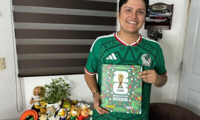 Hugo Rojas llenó el álbum Panini del Mundial 2026 un día después de su lanzamiento. Foto: Germán Díaz Hampshire / Siete24 Noticias