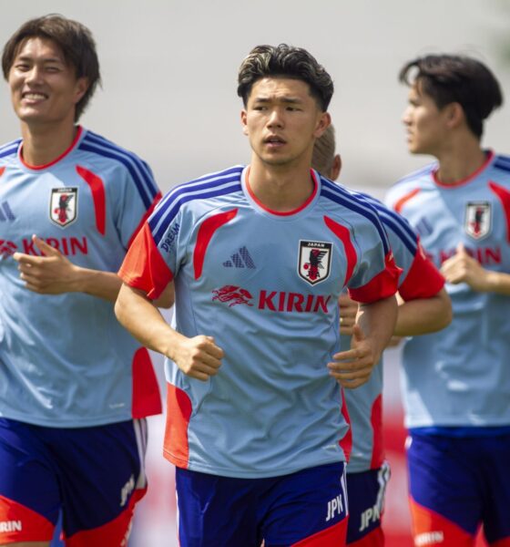 La selección de Japón ya entrena en Monterrey. FOTO: GABRIELA PÉREZ MONTIEL / CUARTOSCURO.COM