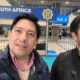 El periodista Julio Ibáñez y el camarógrafo Daniel García fueron liberados en Sudáfrica. Foto: captura de pantalla.